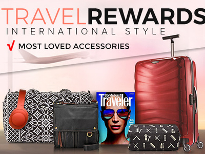 Travel Rewards ad photoshop rewards travel ui