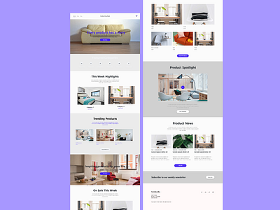 Furniture Web Page design branding design ecommerce fiverr furniture furniture app minimal ui ux web website