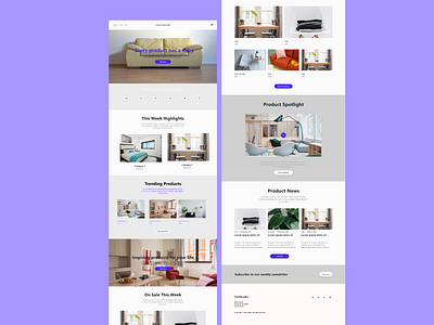 Furniture Web Page design