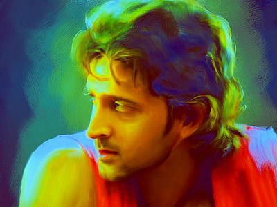 Hrithik Roshan bollywood hrithik roshan painting