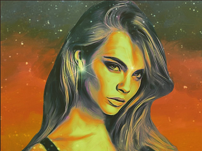 Cara Delevingne cara delevingne painting