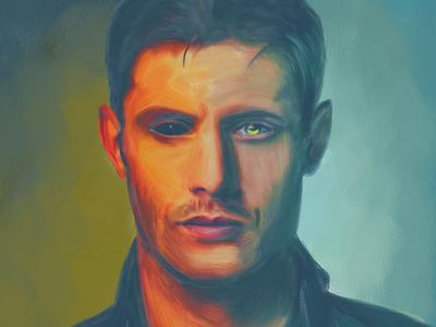 Dean Winchester painting