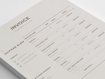 Minimal Invoice