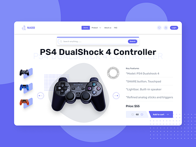 Product Detail Page ui website