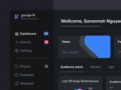 Dashboard UI Concept