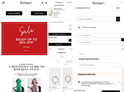 Fashion E Commerce App app branding design illustration logo minimal typography ui vector web website