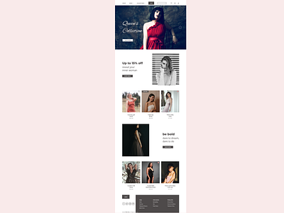 Clothing Store Landing page,