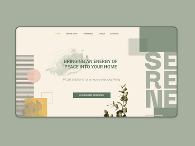 Serene 2 design minimal ui ux web website