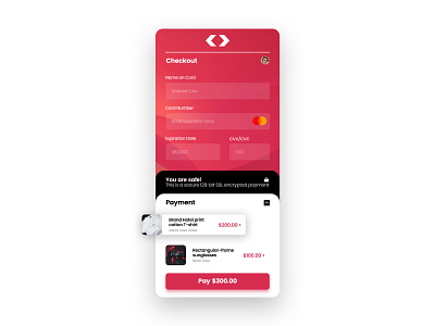 Daily UI :: 002 app application credit card dailyui mobile product ui ux