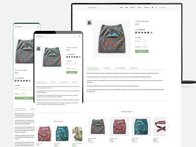 Afrinotes - Product Detail africa design desktop ecommerce market comparison mobile nonprofit responsive design responsive website shop tablet ui user experience user interface user research ux