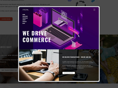 ARSENL Agency agency agency landing page agency website design desktop ecommerce home page ui user experience user interface ux