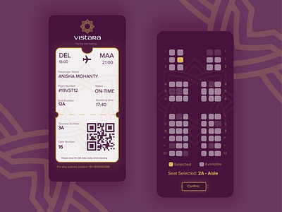 Aviation App (Vistara Redesign)