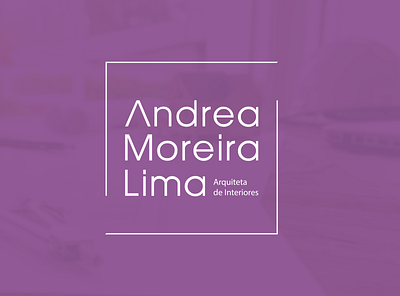 Andrea Moreira Lima - Arquiteta de Interiores brand brand design brand identity branding logo logodesign marca
