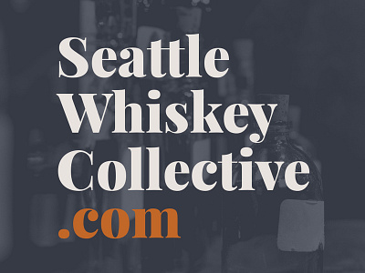 Seattle Whiskey promo branding type whiskey