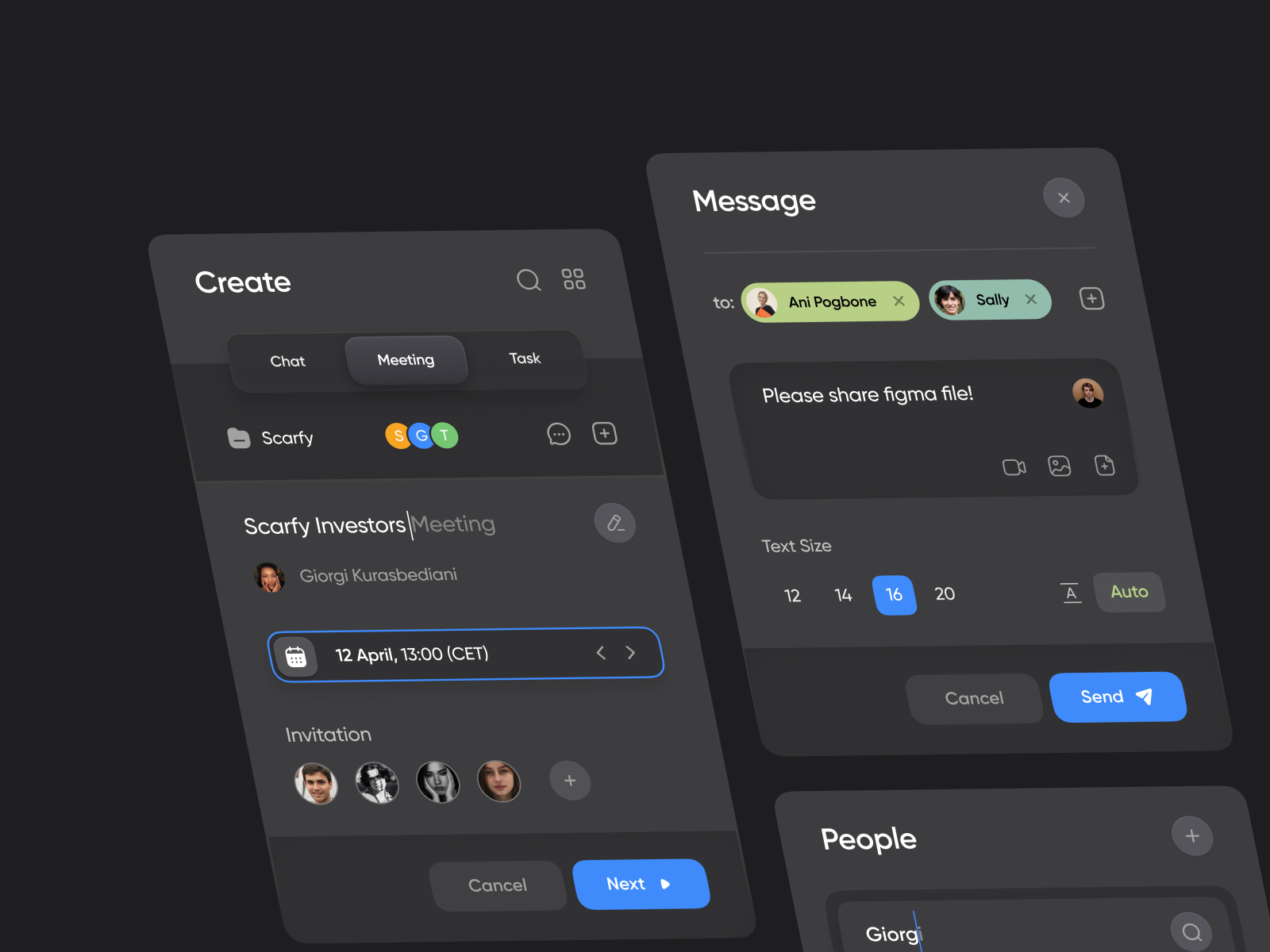 UI Components by Giorgi Kurasbediani on Dribbble