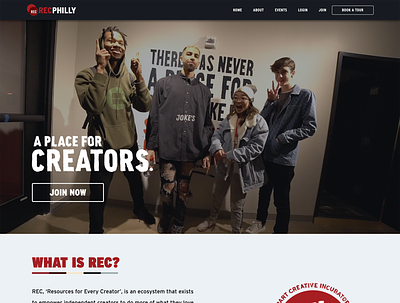 REC Philly Website Remake V3 a place for creators artists coworking coworking space creative creative space dance studio freelance freelancer pennsylvania philadelphia photography studio podcast studio rec rec philly record recording studio recphilly studio videography