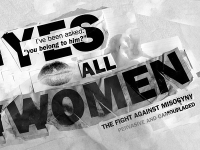 The Fight Against Misogyny design feminism social social rights typography