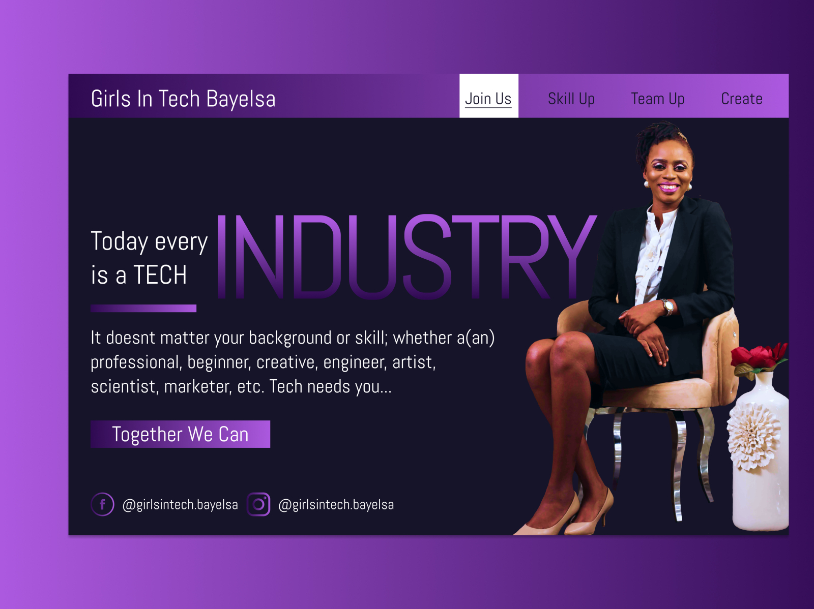 Every industry is tech industry by Teresa Briseimo on Dribbble