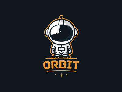 Contest proposal for Orbit astronaut logo orbit space