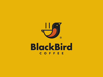 Contest proposal for Black Bird Coffee bird black coffee logo