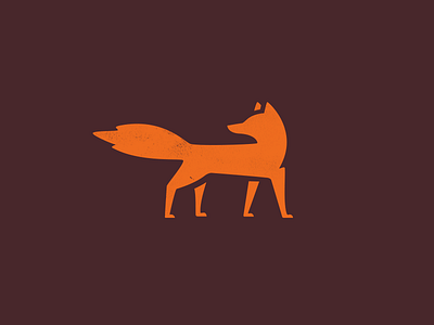 Fox fox icon mark orange