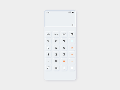 Skeuomorphic Calculator