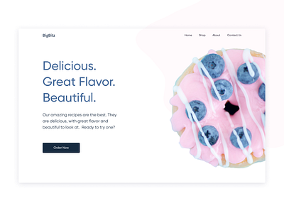 Confectionery shop landing page