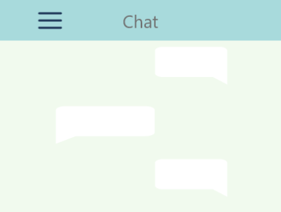 Chat design illustration minimal ui