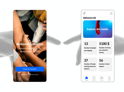 Shelter App app design iphone ui user interface ux uxui