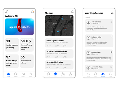 Shelter App! app design iphone ui user interface ux uxui