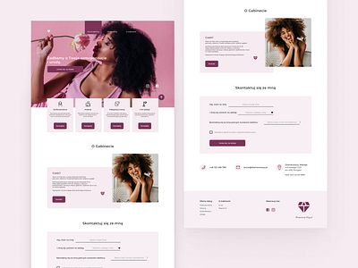 Beauty Salon Website app branding design figma typography ui ux