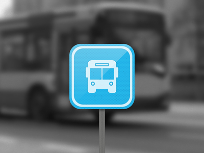 Go2Stop Icon bus icon ios ipad iphone logo schedule tram