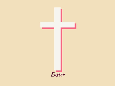 Easter Cross Design design flat illustration minimal