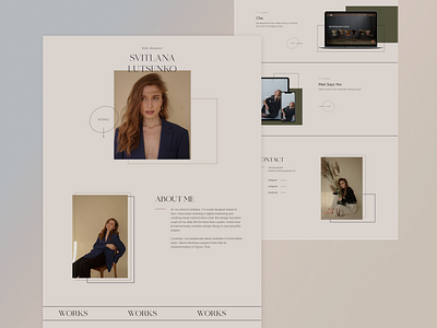 Personal Website design minimal personal website portfolio portfolio website ui web