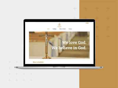 Church Webpage Design design illustration logo ui web web design website