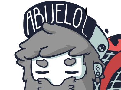 Abuelo character design vector