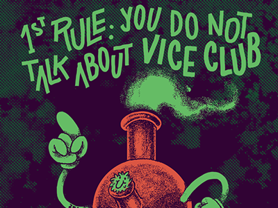 1st rule of the vice club design graphic illustration trend