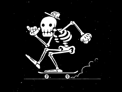 skate forever character design gif skate skateboard skull