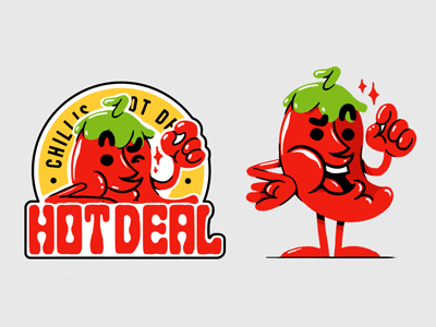 Rejected character character design chilli hot