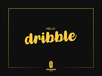 Hello Dribbble art design flat illustration illustrator lettering minimal type typography vector