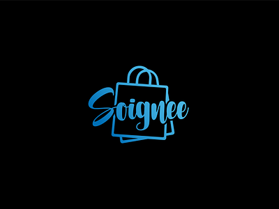 Soignee Fashion Logo branding design flat illustration illustrator lettering logo minimal type typography