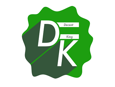 Logotype "DK" branding decent design green illustration illustrations illustrator image king logo logotype vector vectornator