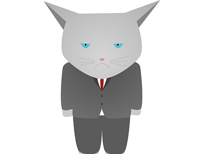 Sad cat art cat design illustration illustrations illustrator image sad vector vectornator