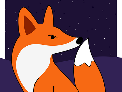 Night Fox affinity art design designer fox foxy illustration illustrations illustrator image night night mode nightclub orange sweet dreams vector vectornator