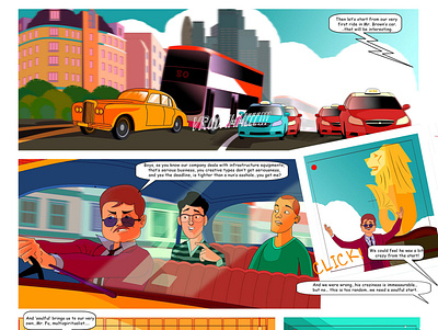 Singa 4 Graphic novel_page 03 animation branding comics design grahic design graphic illustration