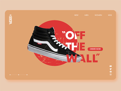Daily UI 03 | Landing Page daily 100 challenge daily ui dailyui dailyuichallenge landing page landingpage off the wall vans