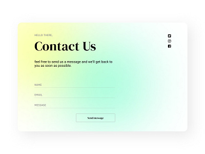 Daily UI 28 | Contact us contact contact form contact us daily 100 challenge daily ui dailyui dailyuichallenge ui