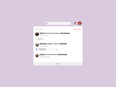 Daily UI 49 | Notifications daily 100 challenge daily ui daily ui 049 dailyui dailyuichallenge notification notification center notifications ui