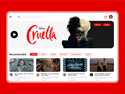 Daily UI 57 | Video Player cruella daily 100 challenge daily ui daily ui 057 dailyui dailyui057 dailyuichallenge ui video video player videoplayer