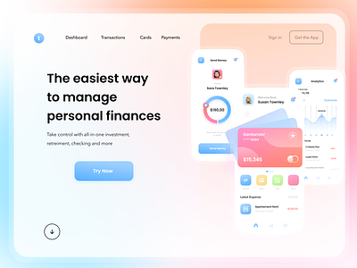 Landing Page | Finance App